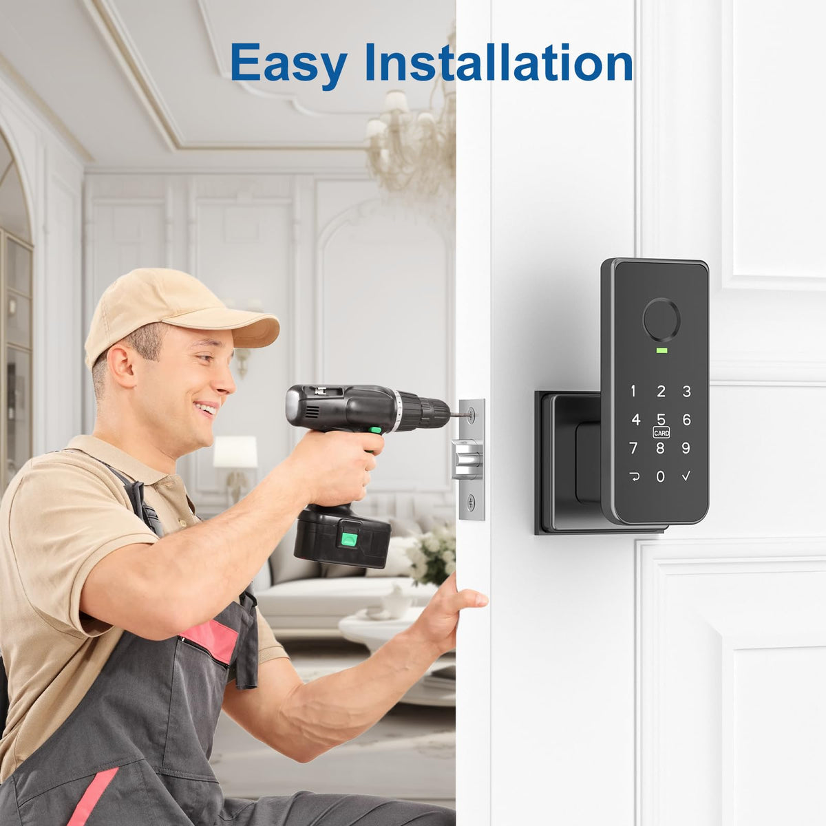 Foxgard electronic deadlock privacy mode ensures indoor privacy.