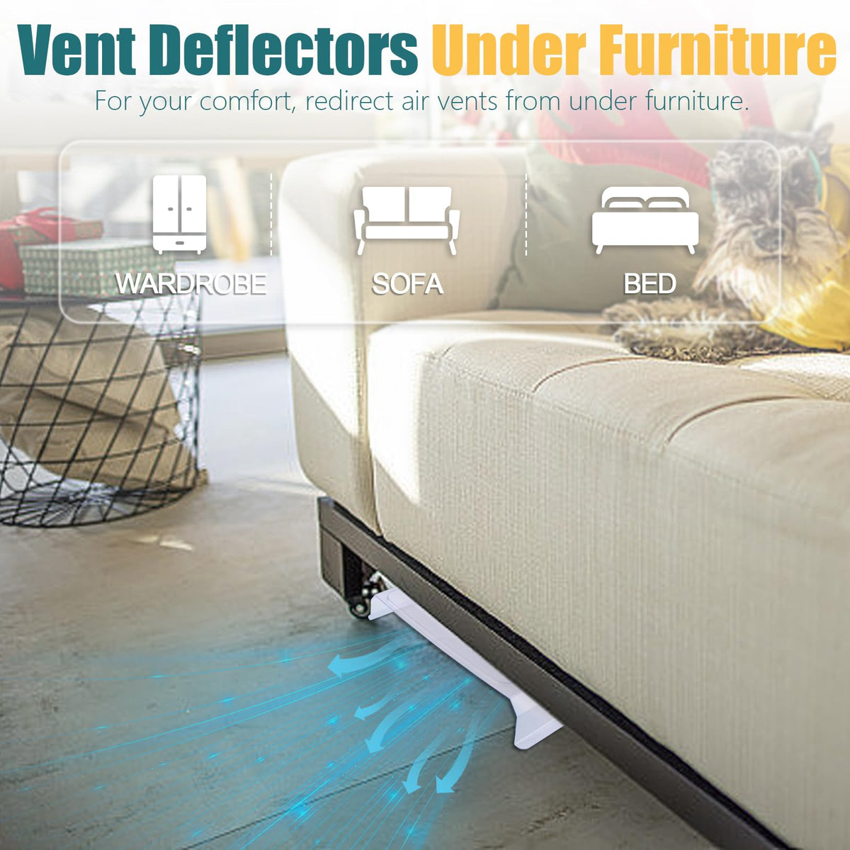 FPMYB floor vent extender with neodymium magnets stays aligned during use.