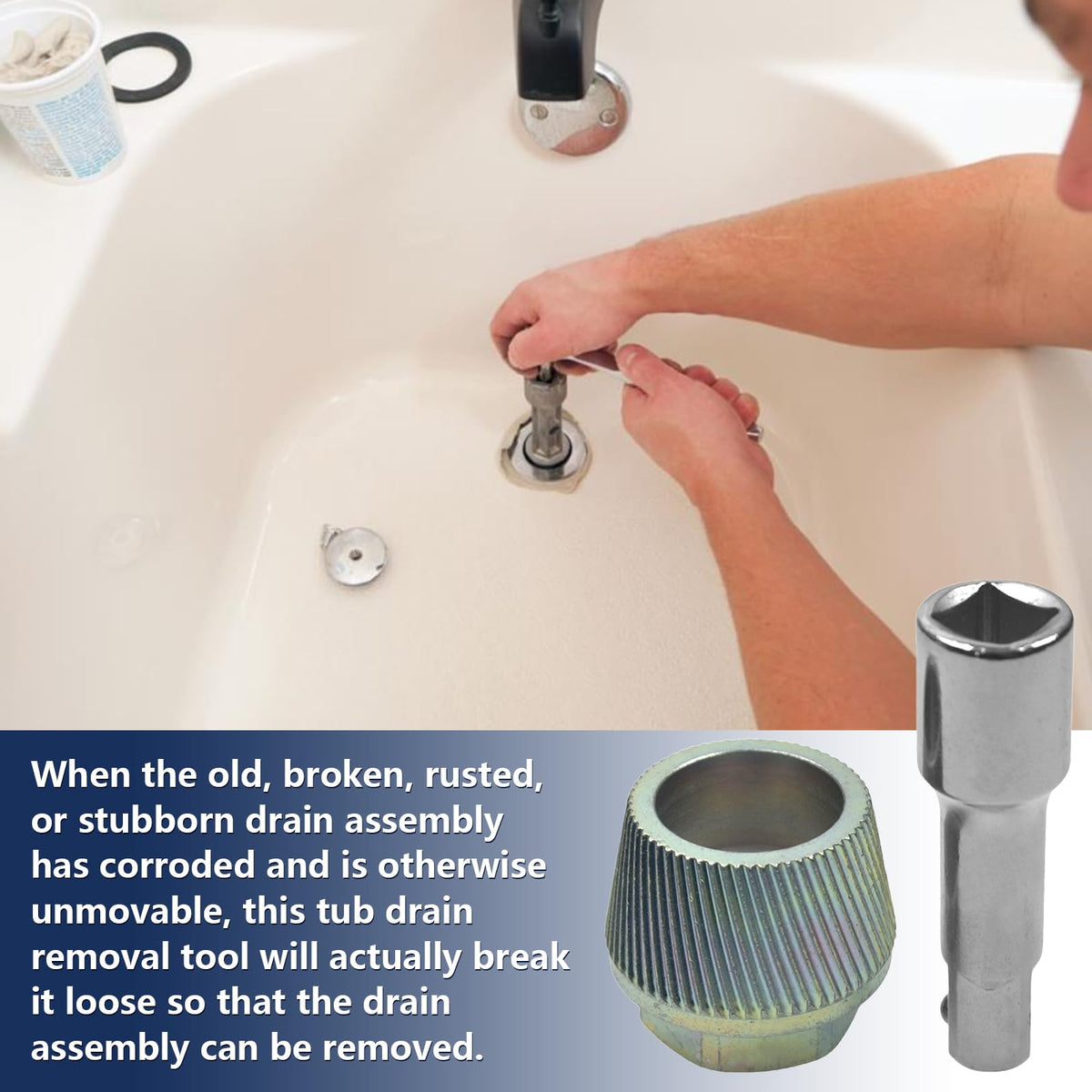 FPTPEHPC safety-focused design ensures safe removal of 1.5-inch drains.