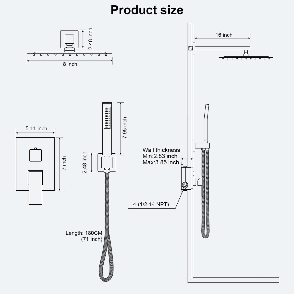 FPXRNG arm cover and handheld bracket add clean installation aesthetics.