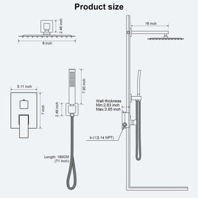 FPXRNG arm cover and handheld bracket add clean installation aesthetics.