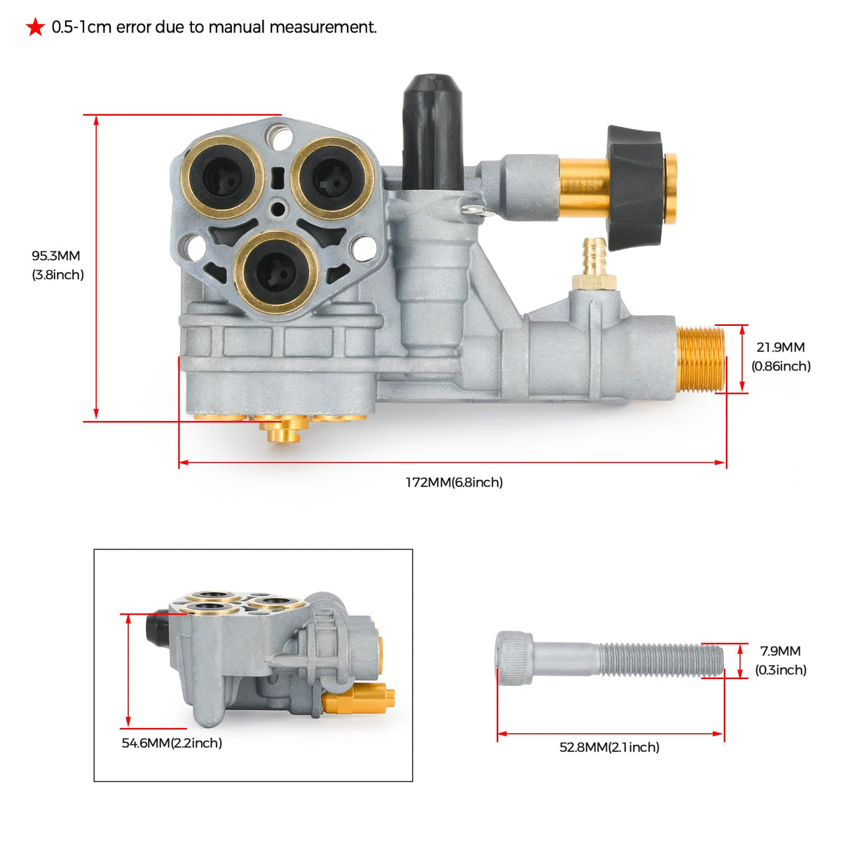 FQRANBO 7108366 side assembly for quick maintenance on compatible pumps