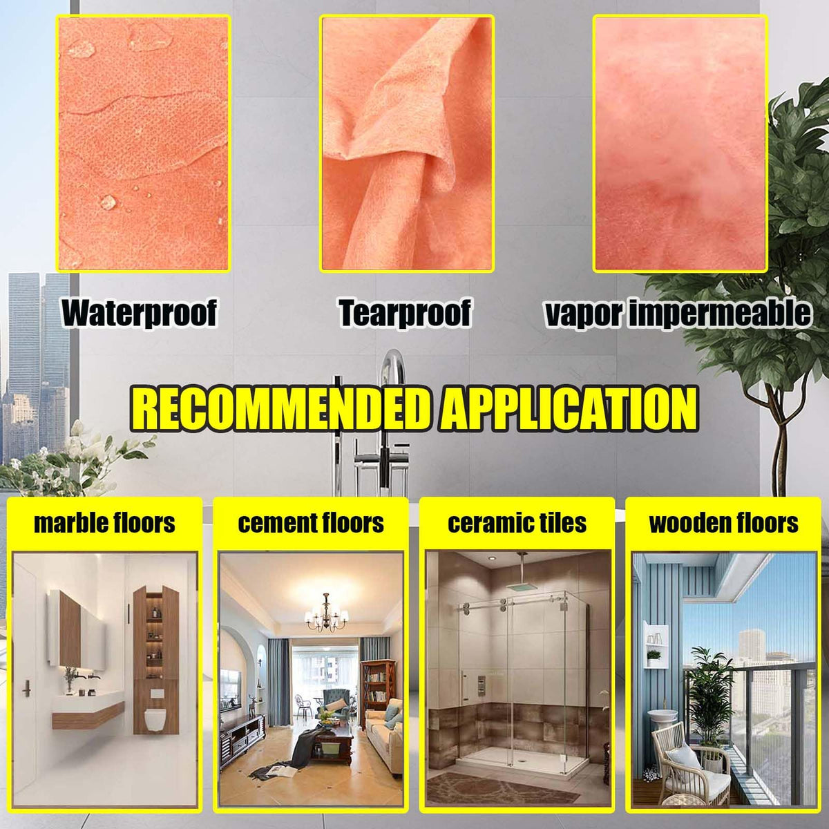 FQXESMHG easy-cut membrane folds to fit irregular shower shapes