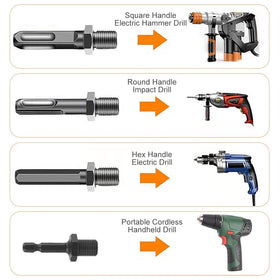 Fracavi adapter handle round provides stable grip for safer operation.