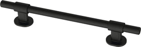 Franklin Brass Adjusta-Pull matte black 5-pack on cabinet doors for refreshed look