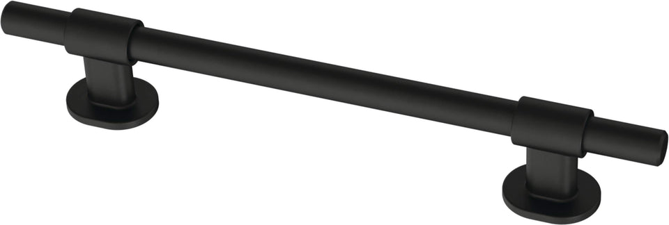 Franklin Brass Adjusta-Pull matte black 5-pack on cabinet doors for refreshed look