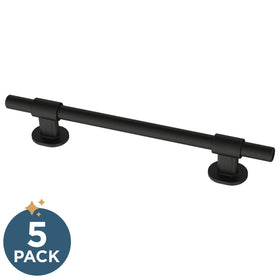 Kitchen cabinet with matte black Adjusta-Pull for cohesive update