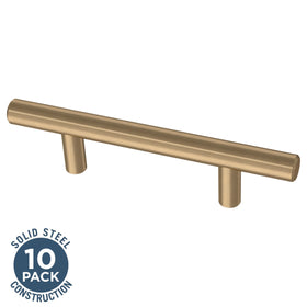Franklin Brass champagne bronze cabinet door handle with clean profile