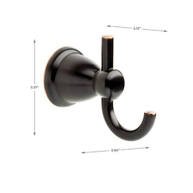 Oil rubbed bronze Kinla finish close-up adds premium warmth