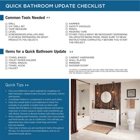 Kinla towel ring mounted in bathroom near sink for easy reach