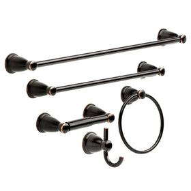 Franklin Brass Kinla towel ring in oil rubbed bronze for organized bathrooms