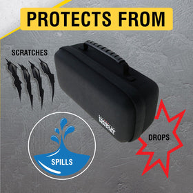 Franklin Sensors ProSensor case made of durable EVA material guards against drops.