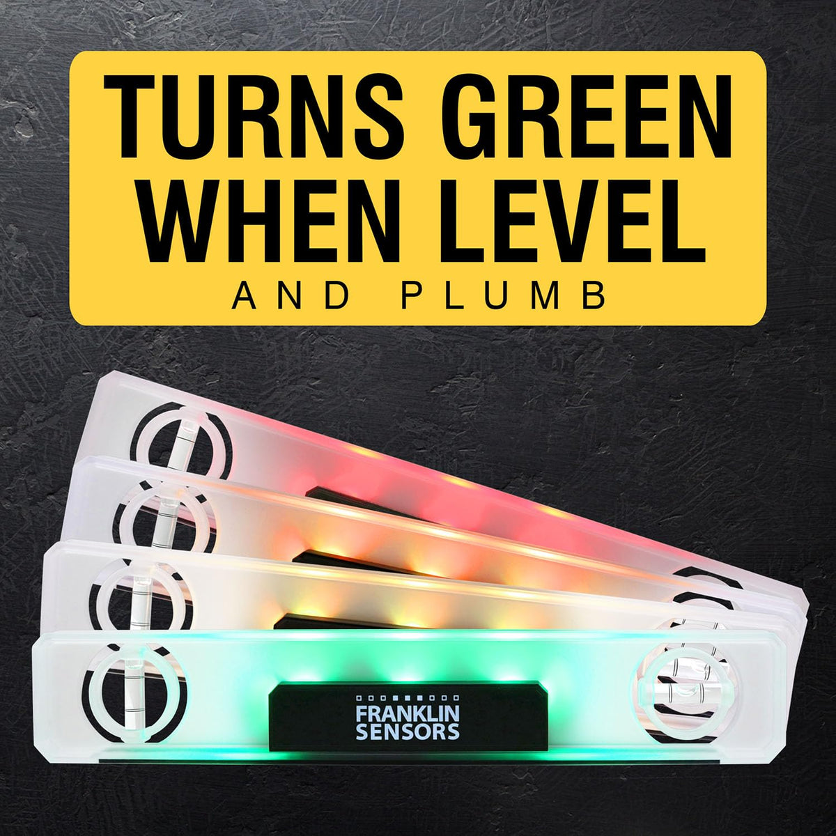 Franklin Sensors Light Level digital readout enables precise alignment from any angle.