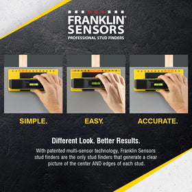 ProSensor 710+ wide LED display highlights boundaries during wall installation.