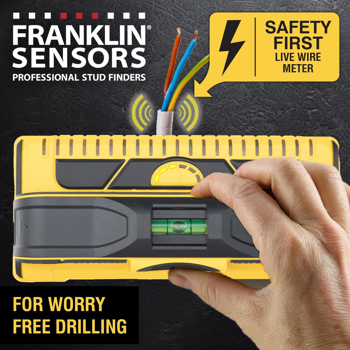 Deep scan auto-adjusts up to 1.7 inches for different wall textures.