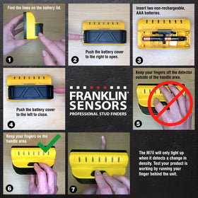 Uses common AAA batteries for simple field replacement.