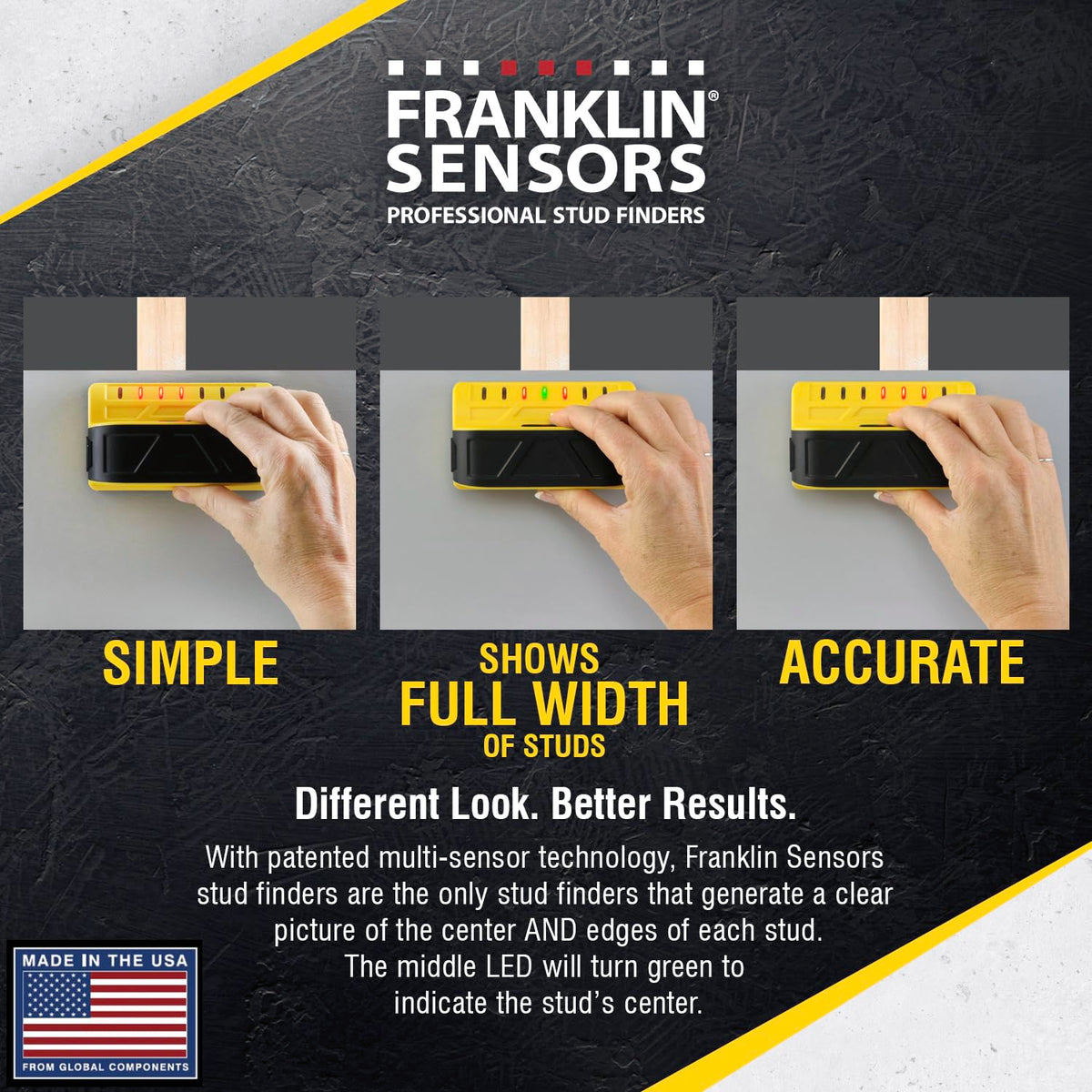 ProSensor M70 center and edge display supports precise mounting decisions.