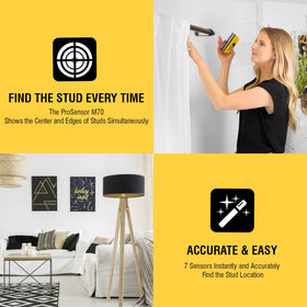 Easy-scan mode simplifies use for quick wall checks.