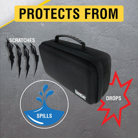 Franklin Sensors ProSensor MAX case uses a smooth zipper for quick access.