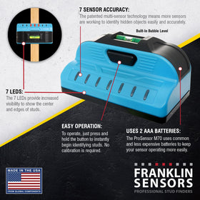 Franklin Sensors ProSensor Sapphire 7500 center and edge display speeds framing decisions.