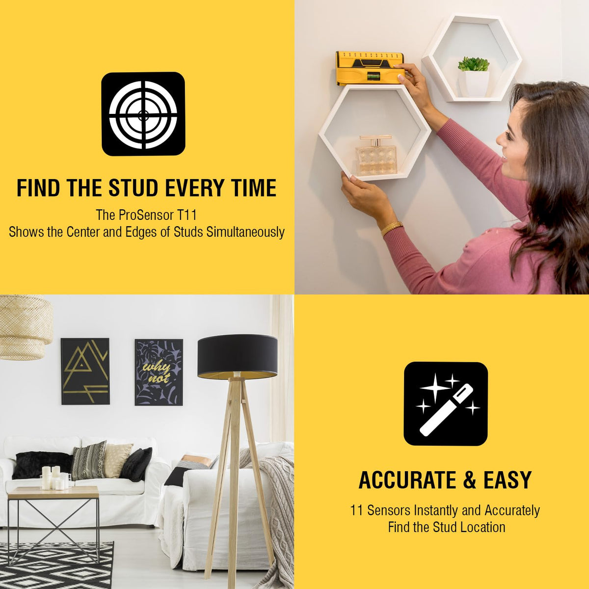 Metal stud detection helps plan wiring paths and avoid joints during remodels.