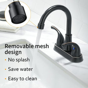Fransiton 360-degree swivel spout expands cleaning reach.