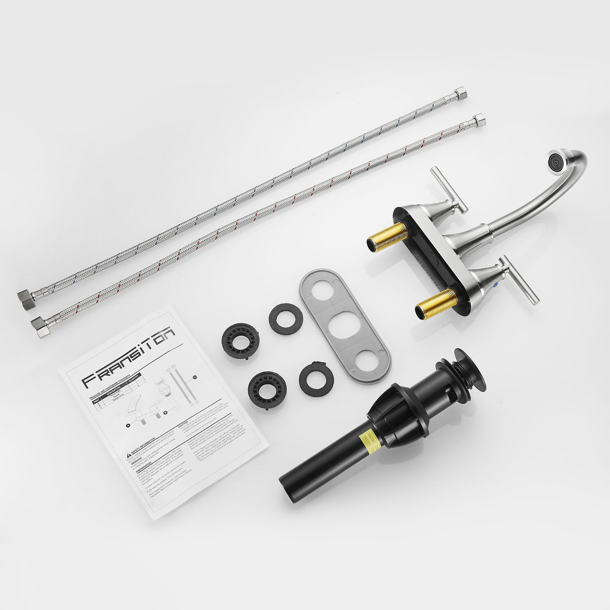 Fransiton supply hoses provide reliable connections for quick setup.
