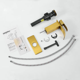 Fransiton brushed gold finish resists fingerprints and water spots for low-maintenance care