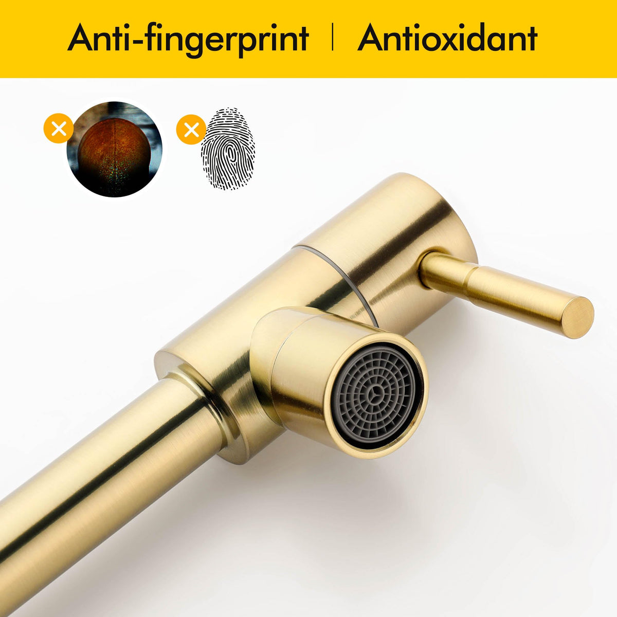 Fransiton ceramic valves provide smooth operation and drip-free performance.