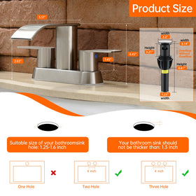 Deck mount plate from Fransiton for versatile 4-inch center setup.