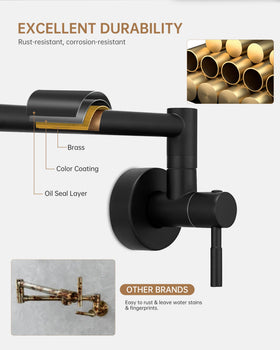 Fransiton extendable 25-inch spout reaches tall pots and pans