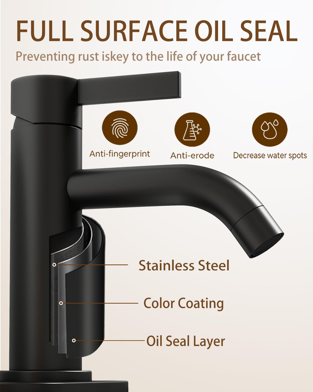 Fransiton pop-up drain with removable filter basket catches hair for easy cleaning