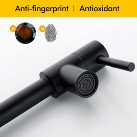 Fransiton matte black finish resists fingerprints and is easy to clean