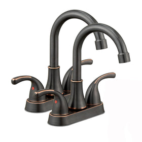 Fransiton oil rubbed bronze faucet 4-inch centerset design for easy installation