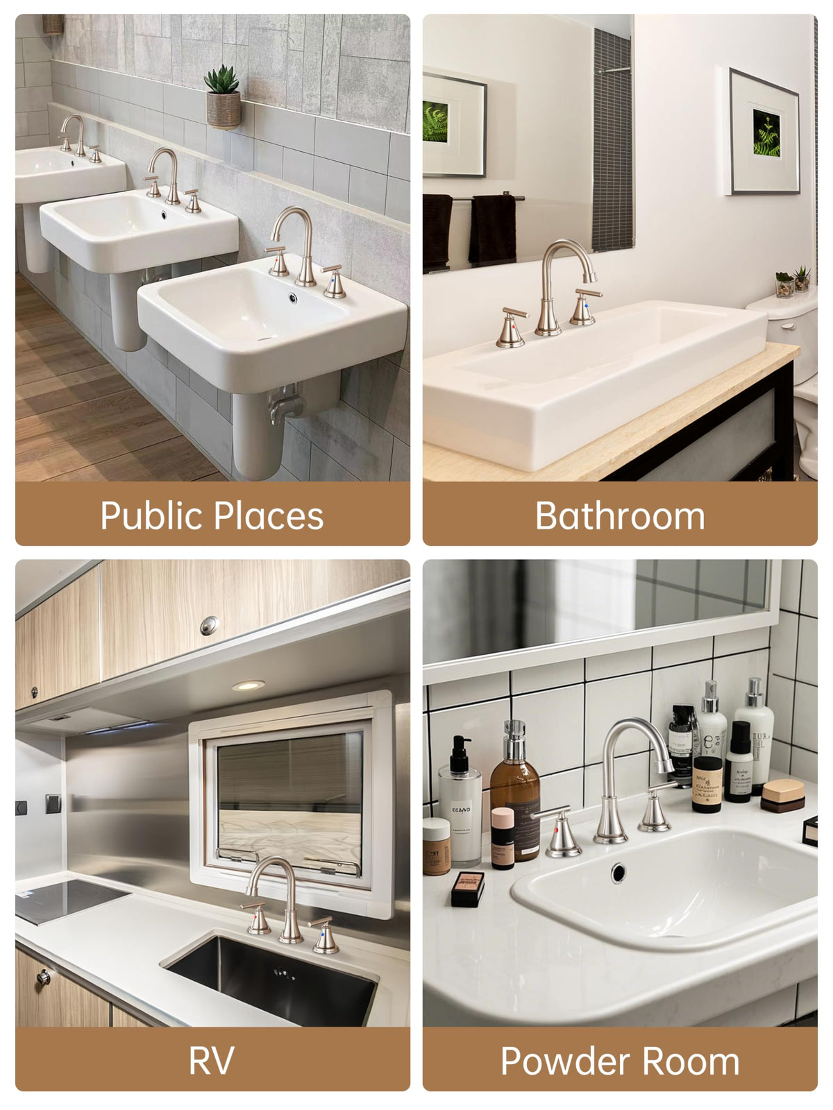 Stainless steel body of Fransiton faucet reinforces long-lasting reliability.