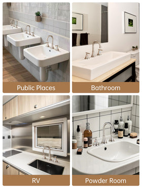 Stainless steel body of Fransiton faucet reinforces long-lasting reliability.
