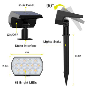Fratink solar spot light packaging includes clear, ready-to-install components.