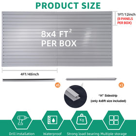 FRAYSCENT PVC slat wall panel illustrates waterproof and fireproof features
