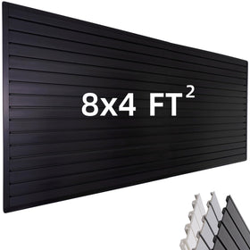 FRAYSCENT slat wall overview shows durable PVC panels ready for garage storage.