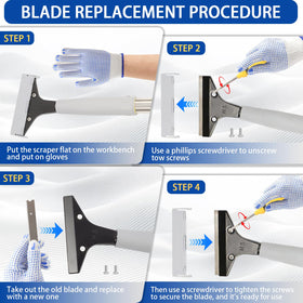 Long handle design reduces bending and strain during cleaning tasks