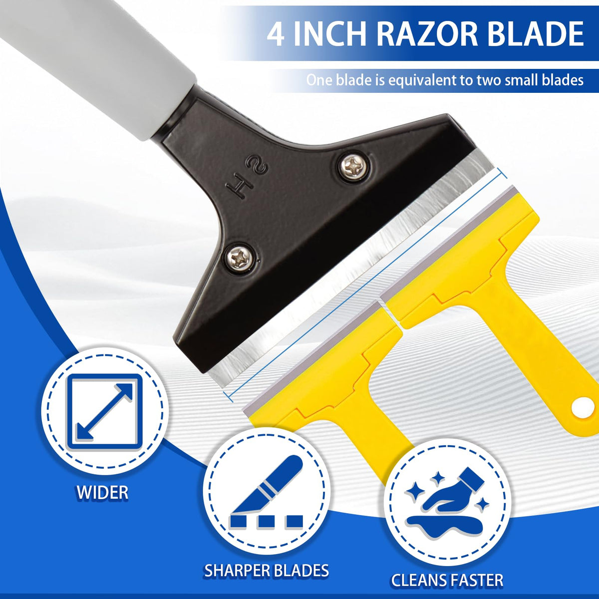 Gloves and blade guard included for safer blade changes