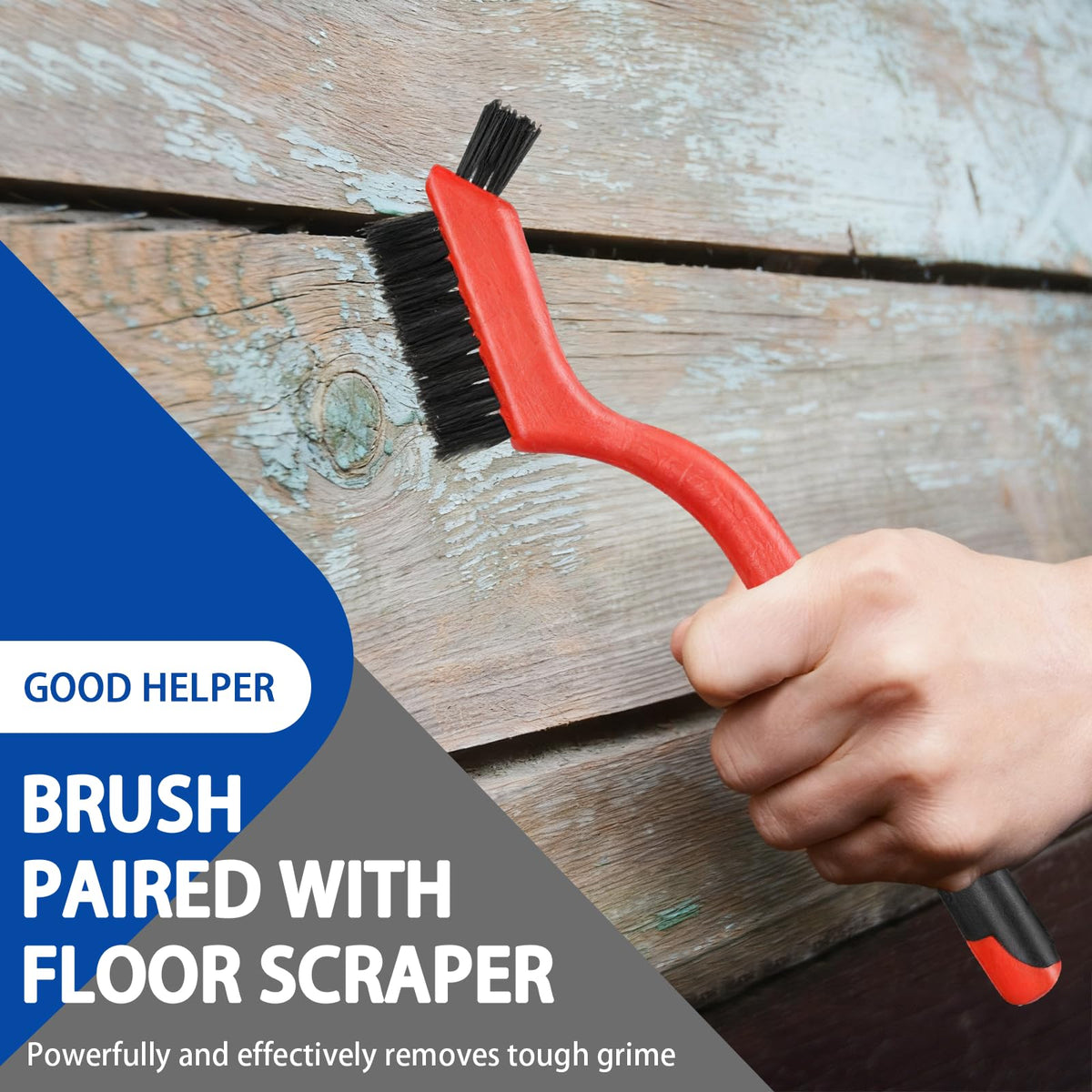 Non-slip sponge handle on Frebuta for comfortable grip during long scrapes