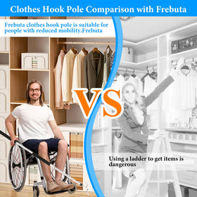 Frebuta silver-toned pole combines strength with lightweight feel