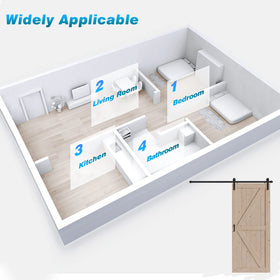 FREDBECK floor guide and spacers image highlights stability and smooth opening.