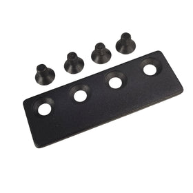 FREDBECK sliding barn door track connector black finish for smooth operation.