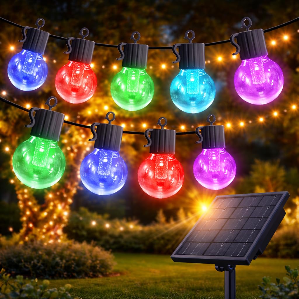 FREECUBE cafe-style lighting ideal for outdoor dining spaces.