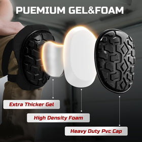 FREEKYROCK foam-padding knee pads offer comfort with high-density EVA foam padding.