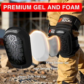 Ergonomic design cradles the knee to reduce pressure during kneeling