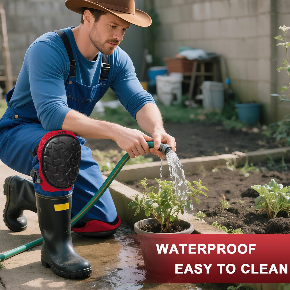 FREEKYROCK lightweight design offers freedom of movement during kneeling tasks.