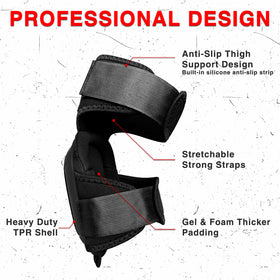 Knee pads with thick gel padding for all-day comfort